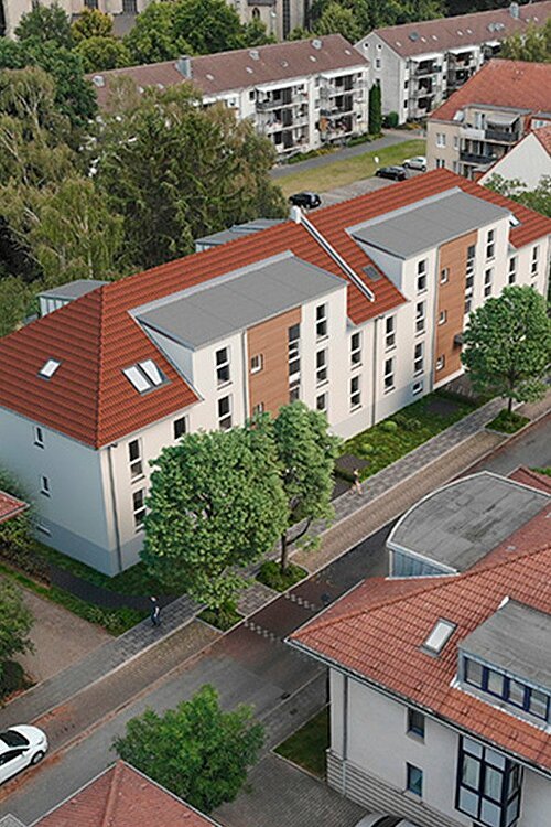 Luftaufnahme des Quartiers Reinhold Unterberg Weg