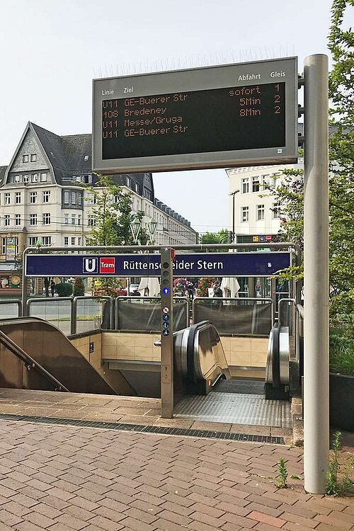 U-Bahn-Haltestelle in Rüttenscheid