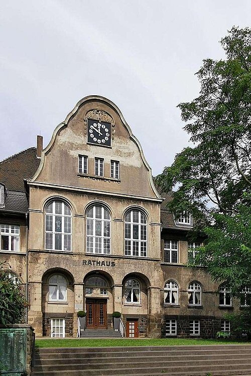Rathaus in Heidhausen, schönes altes Gebäude